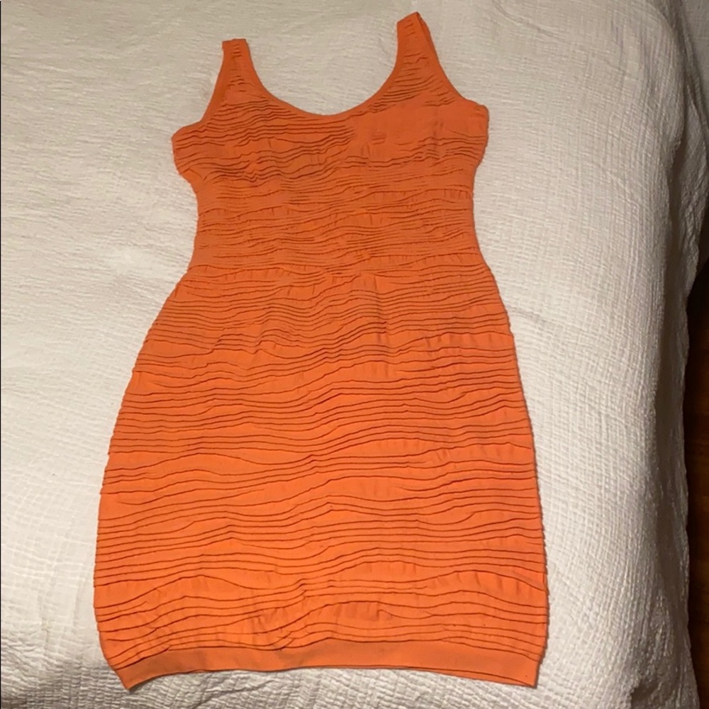 Flattering coral dress